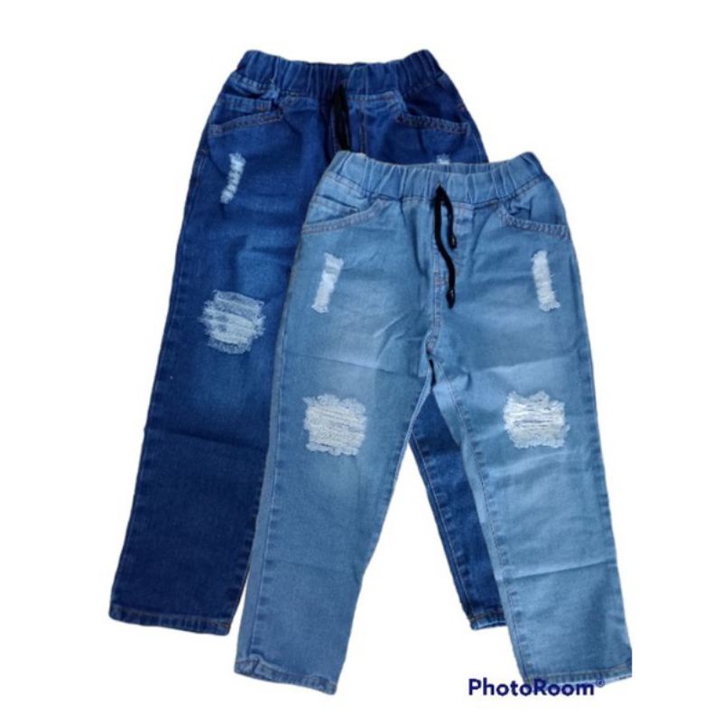 celana anak jeans tebal/celan rippet sobek distro 2-10 tahun