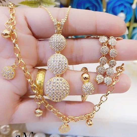 Xuping Set Perhiasan Lapis Emas 24k 2920n