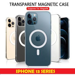 MagSafe Case iPhone 13 Mini Pro Max TPU with PC Crystal Clear Case Magnetic Hybrid