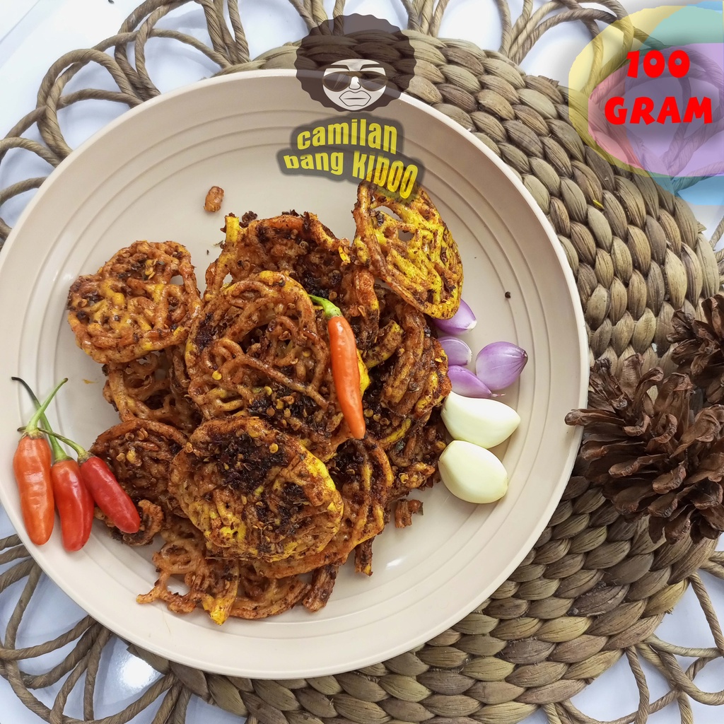 

CAMILAN PEDAS - KERUPUK MIE KUNING PEDAS DAUN JERUK 100 GRAM