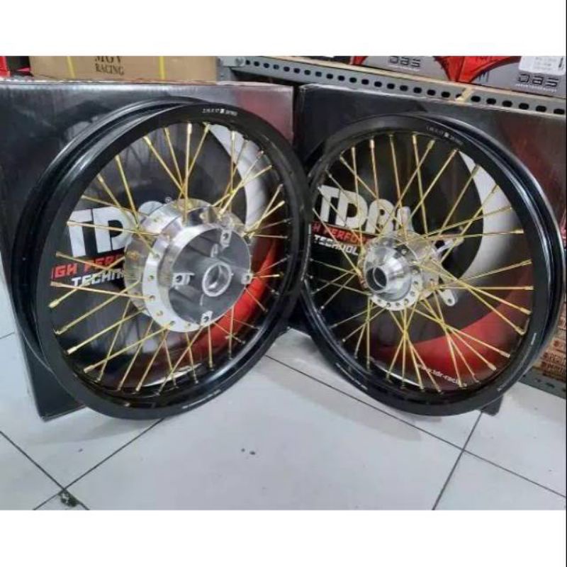 Sepaket Velg TDR Ring 17 Go SUPRA X 125 - SONIC - SUPRA FIT - ASTREA LEGENDA - HONDA C70