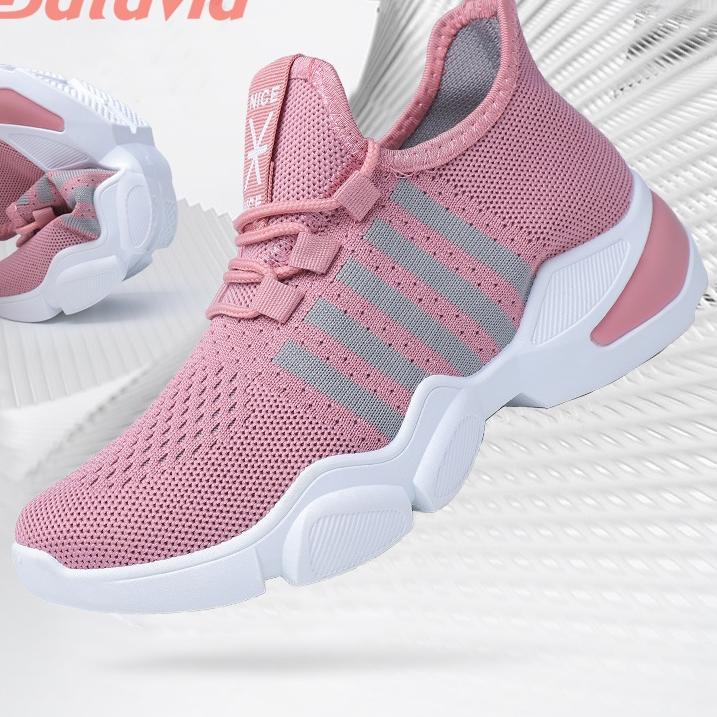 LANGSUNG ATC.. sepatu sneakers wanita rajut import premium bernapas olahraga Batavia Shoes sepatu fa