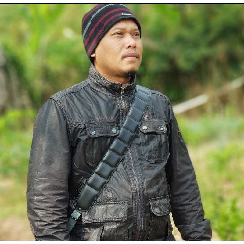 2in1 TALI SANDANG KULIT SAPI ASLI jerat  SWIVEL SWIFEL SENAPAN ANGIN PCP  uncle mike popor predator