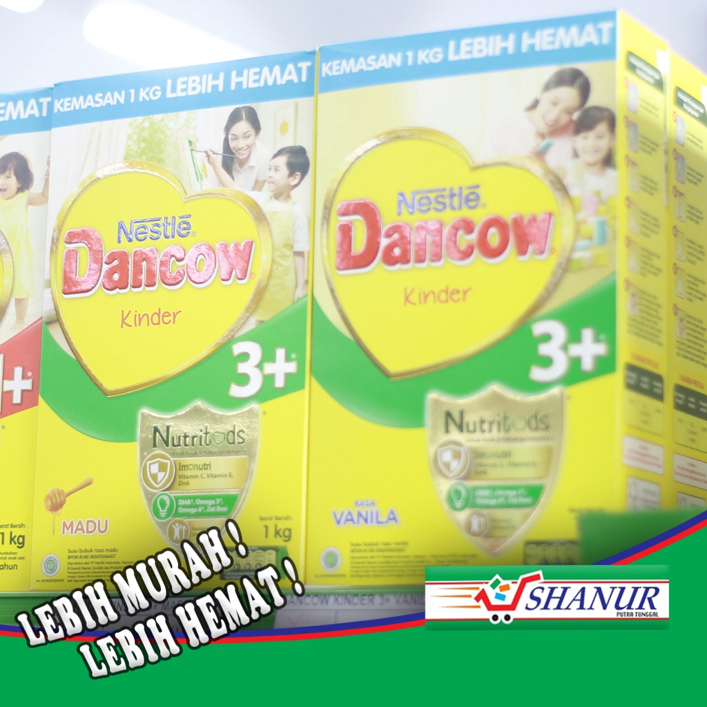 

SS. Dancow 3+ madu (200g/400g/800g/1000g), vanila (400g/800g/1000g), coklat (400g/800g)