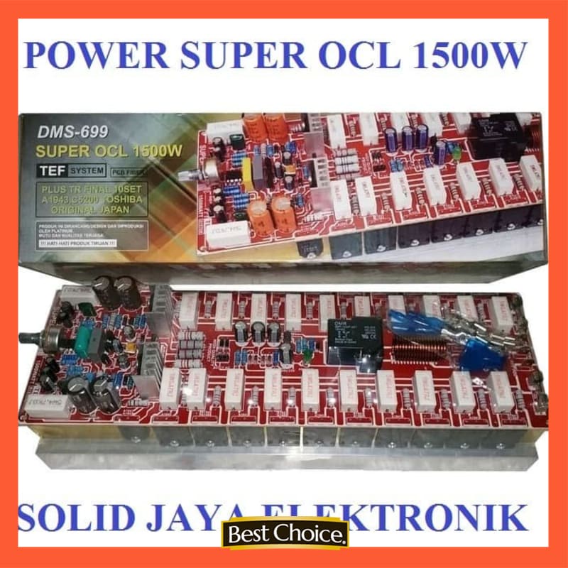 KIT POWER SUPER OCL DMS699 DMS-699- DMS 699 AMPLIFIER 1500W MONO SOCL