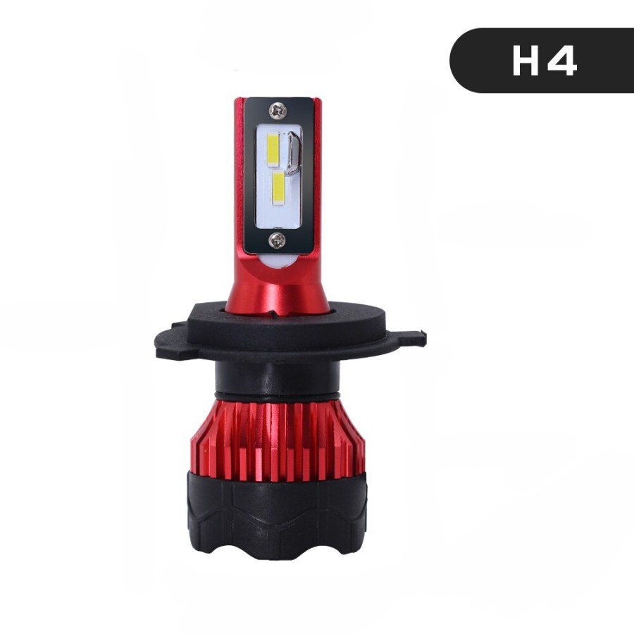 Lampu Mobil LED ZES Headlight 12000LM 55W 6000K H4 12V 2 PCS - K5 - Red