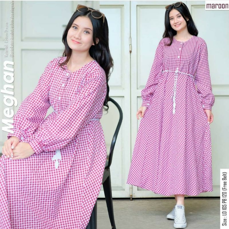 MEGHAN/TUNIK/baju muslimah/pakaian wantita/tebaru/terlaris/kekinian/#