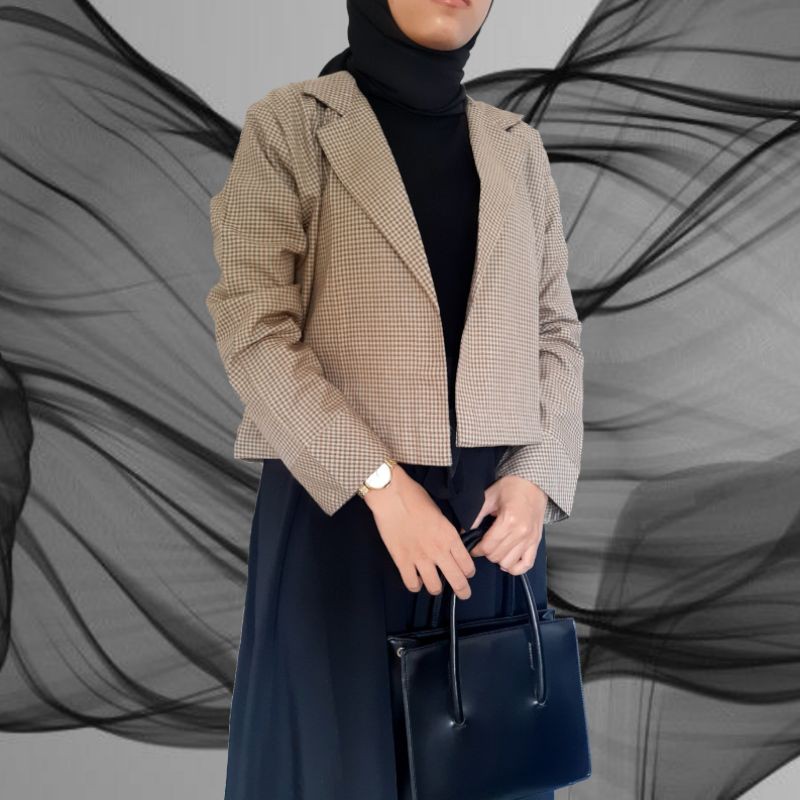 CROP BLAZER WANITA - by Erula