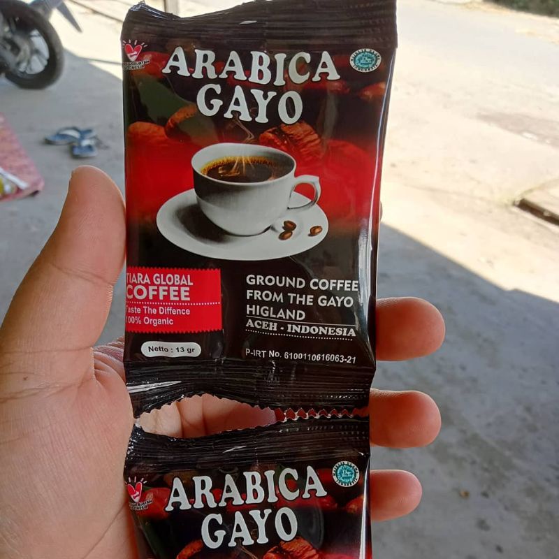 Jual Kopi Arabica Gayo Sachet Tiara Global Coffee Indonesia Shopee