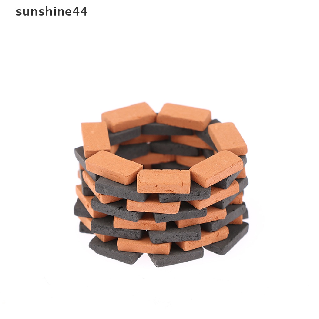 Sunshine 50Pcs / Set Mainan Miniatur Batu Bata Untuk Dekorasi Rumah Boneka DIY