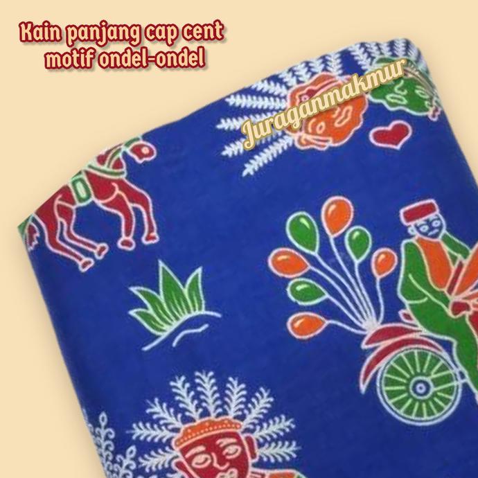 kain batik panjang motif ondel-ondel/kain batik Termurah
