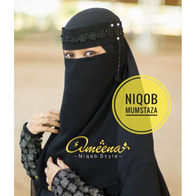 Hijab Cadar Bandana Tali MUMTAZA Niqob Temboro Termurah by Ameena Temboro