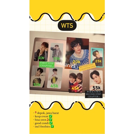 WTS / WANT TO SELL PC PHOTO CARD HARUTO,JAEHYUK,JUNGHWAN,YEDAM,MASHIHO,DOYOUNG TREASURE ALBUM : THE 