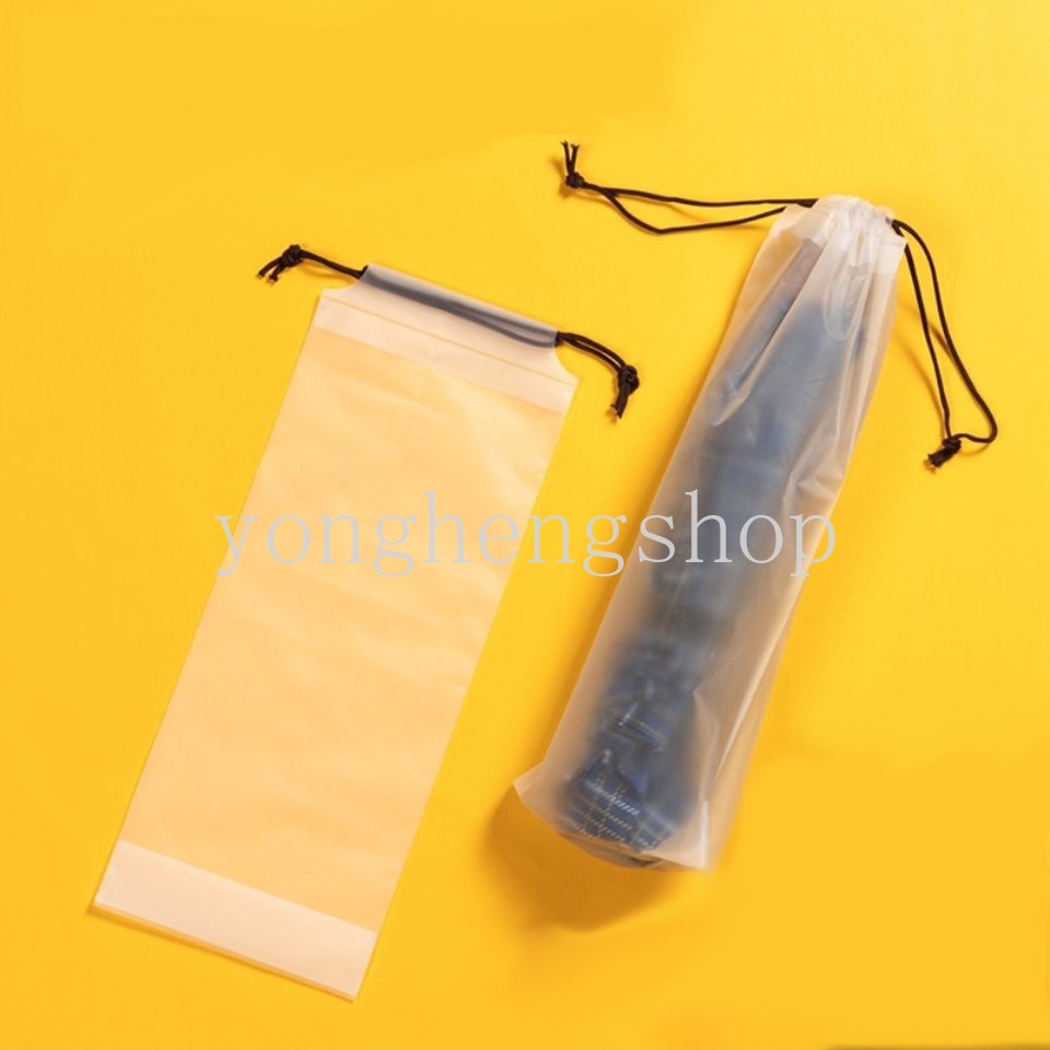 Tas Pouch Serut Penyimpanan Payung Portable Anti Air Warna Matte Reusable Untuk Travel