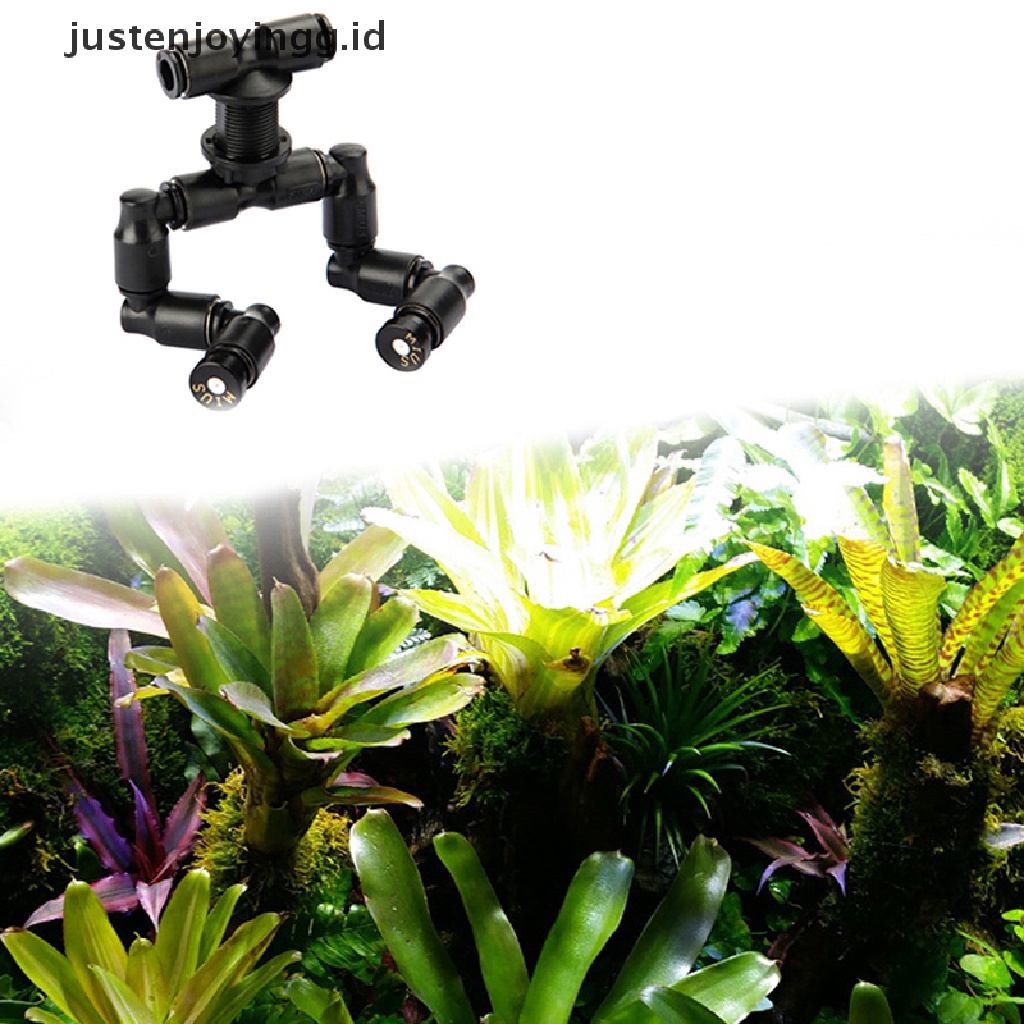 Alat Penyiram Kabut Nozzle Ganda 360 Untuk Terarium Reptil° Akuarium Adjustable