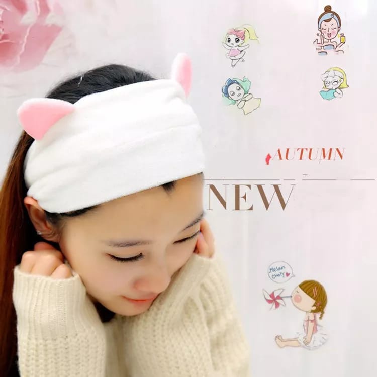 Bandana Korea Motif Lucu dan Imut Headband Fashion NZ11 / Bandana Bando Korea Headband Kain Karet Mo