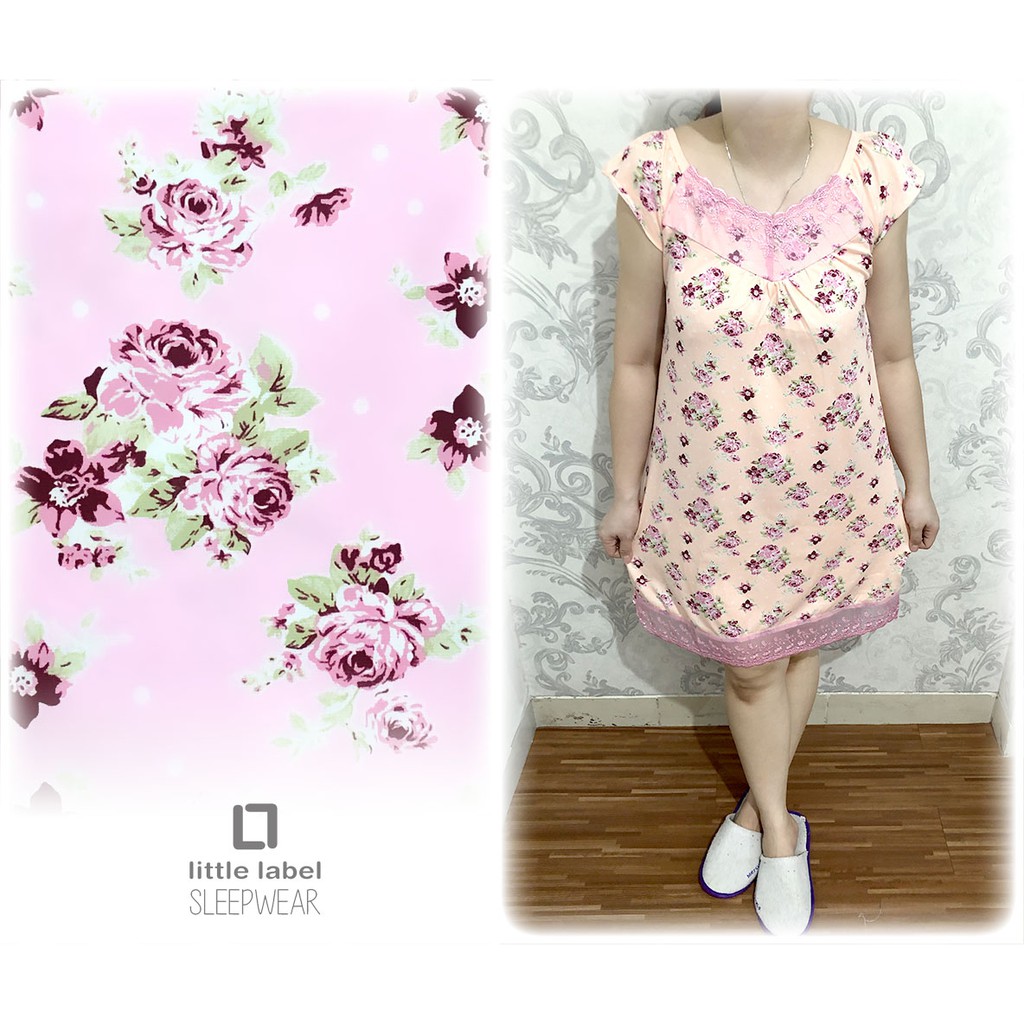  Daster  Baju  Tidur Jumbo Rose Renda Import Shopee  Indonesia