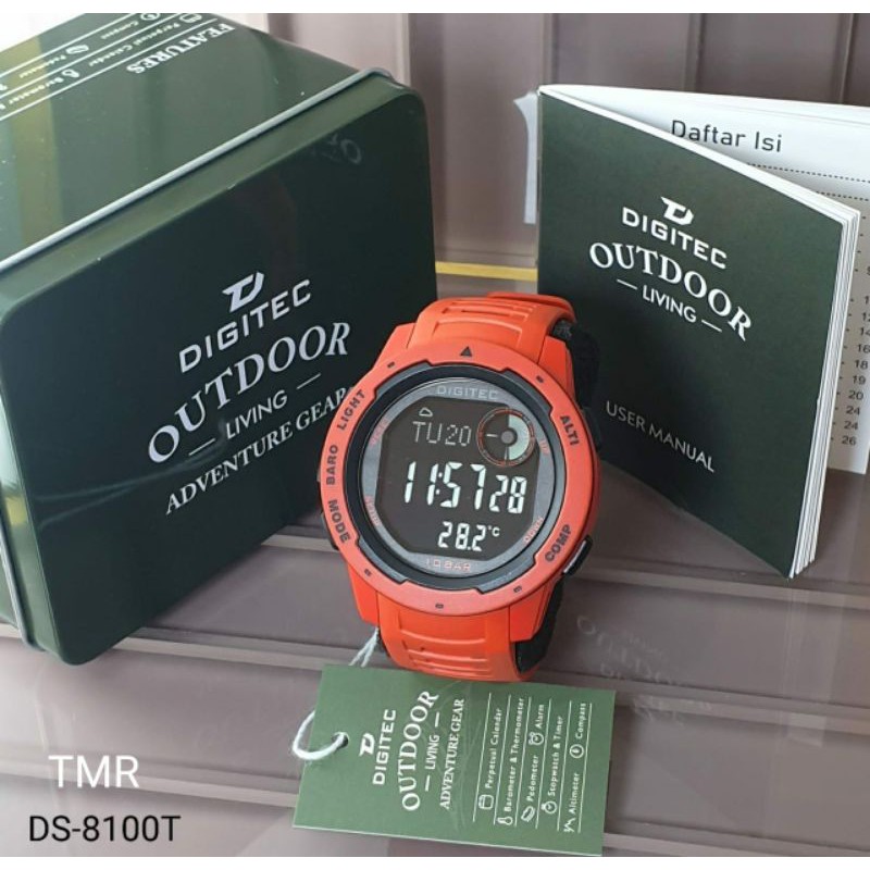 JAM OUTDOOR DG 8100 ANTI AIR JAM TERLARIS ORIGINAL DIGITEC 8100 JAM TERLARIS PRIA TAHAN AIR BERENANG