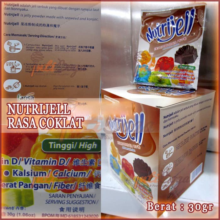 

NUTRIJELL COKLAT 20gr /KOTAK