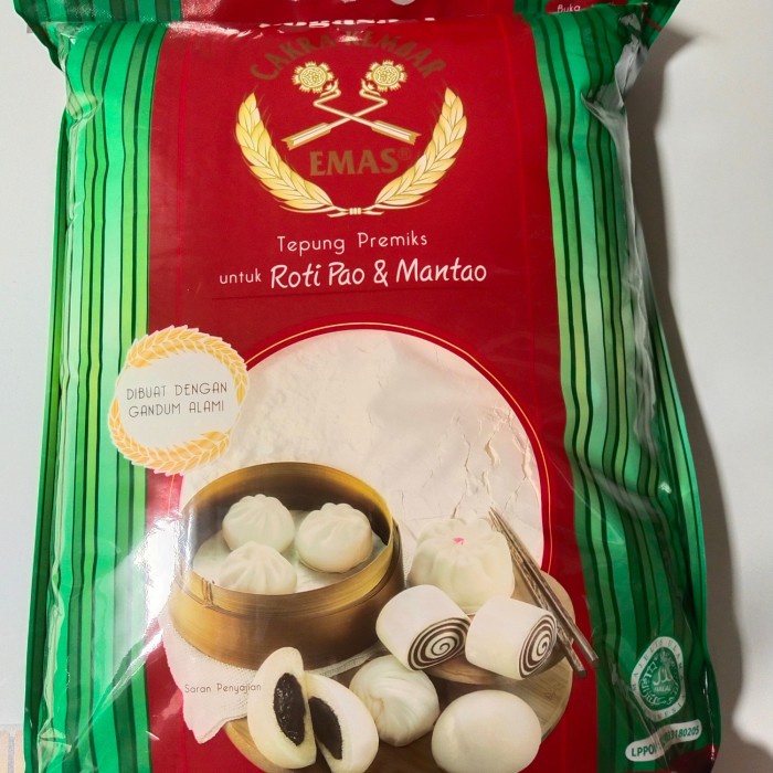 

BISA COD Tepung Terigu Cakra Kembar Emas Roti Pao & Mantao 5kg