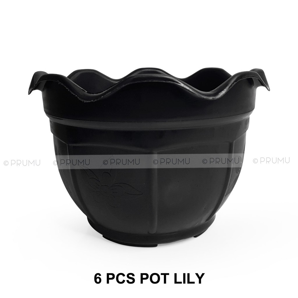 Grosir Pot Bunga 30 cm - Tabulampot - Pot Tanaman - Pot Plastik - Pot Buah - Clio Lily 30