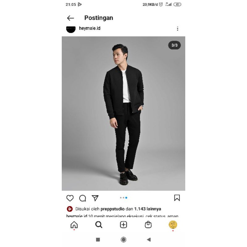 comfy jacket black S by male.id