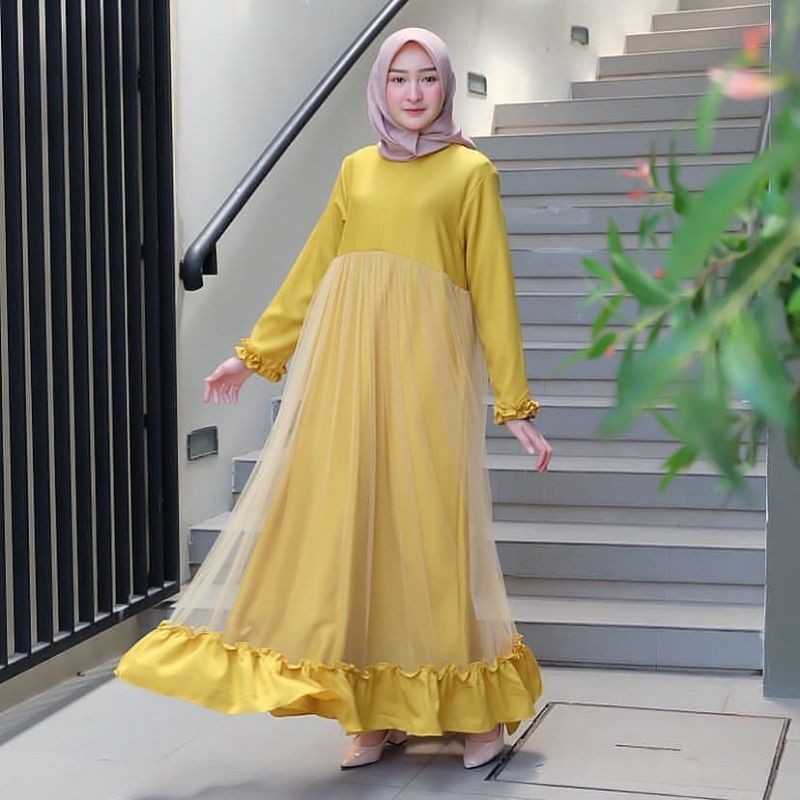 Aninda Dress DRESS MUSLIM l baju wanita l baju gamis l dress l gamis l  baju gamis l fashion wanita