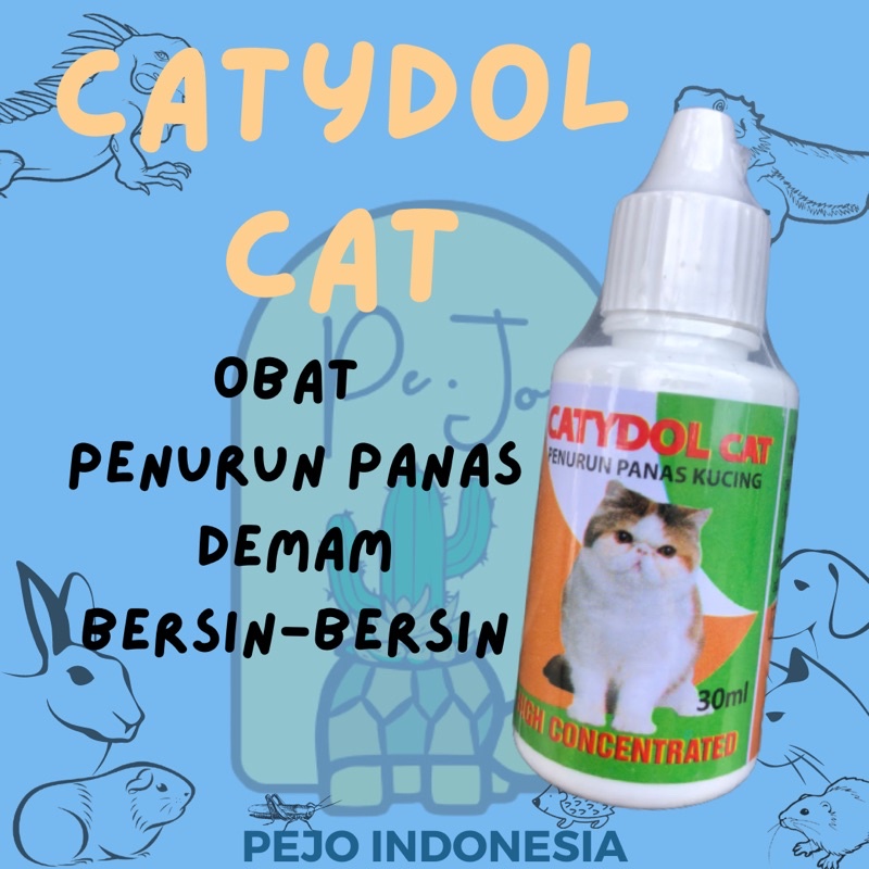 CATYDOL CAT - Obat Kucing Penurun Panas Demam Kucing Kitten Cat CATYDOL