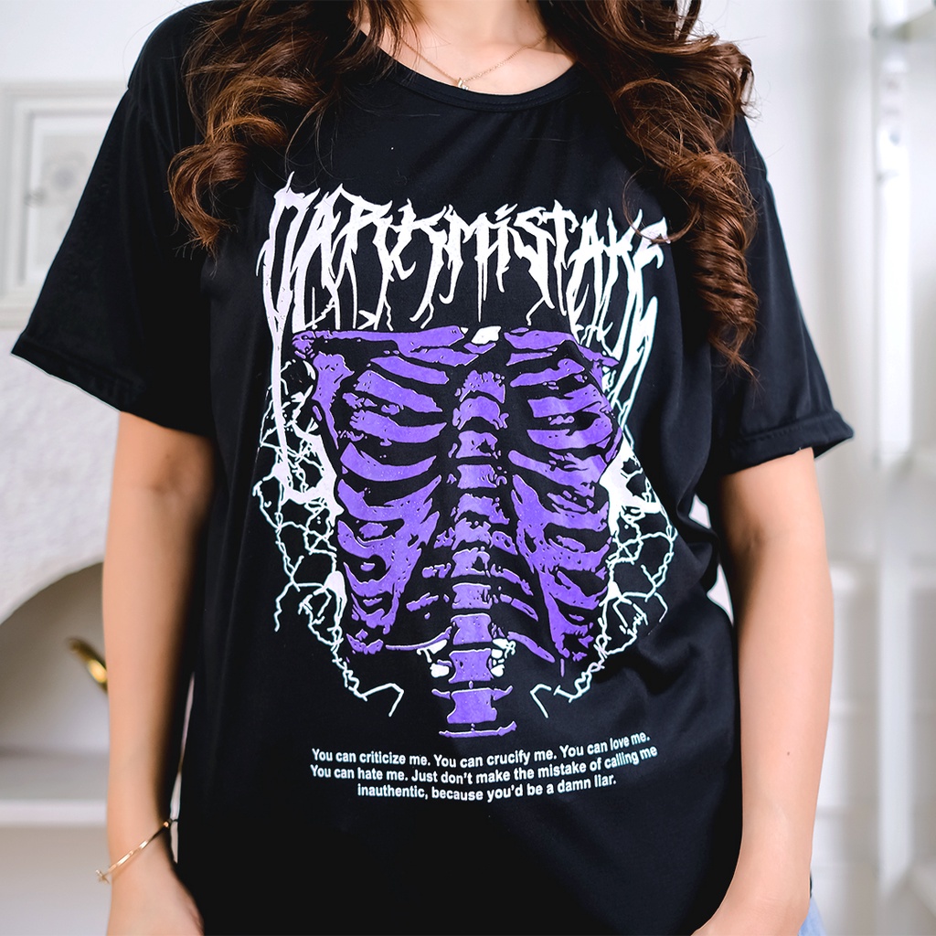 AFI - EC - Kaos Oversize Wanita Dark Mistay (LD 106, P 65)