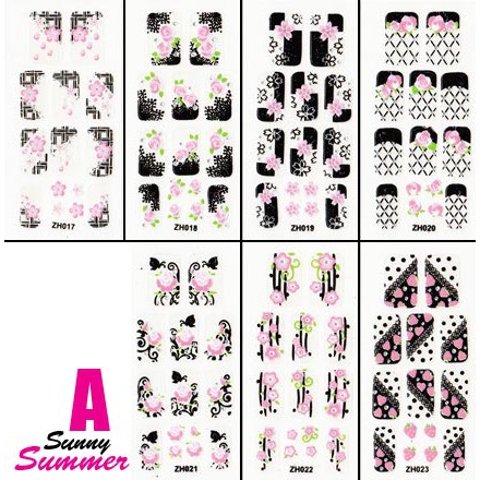 ISI S PACK NAIL ART STICKER SUNNY SUMMER SET A-D