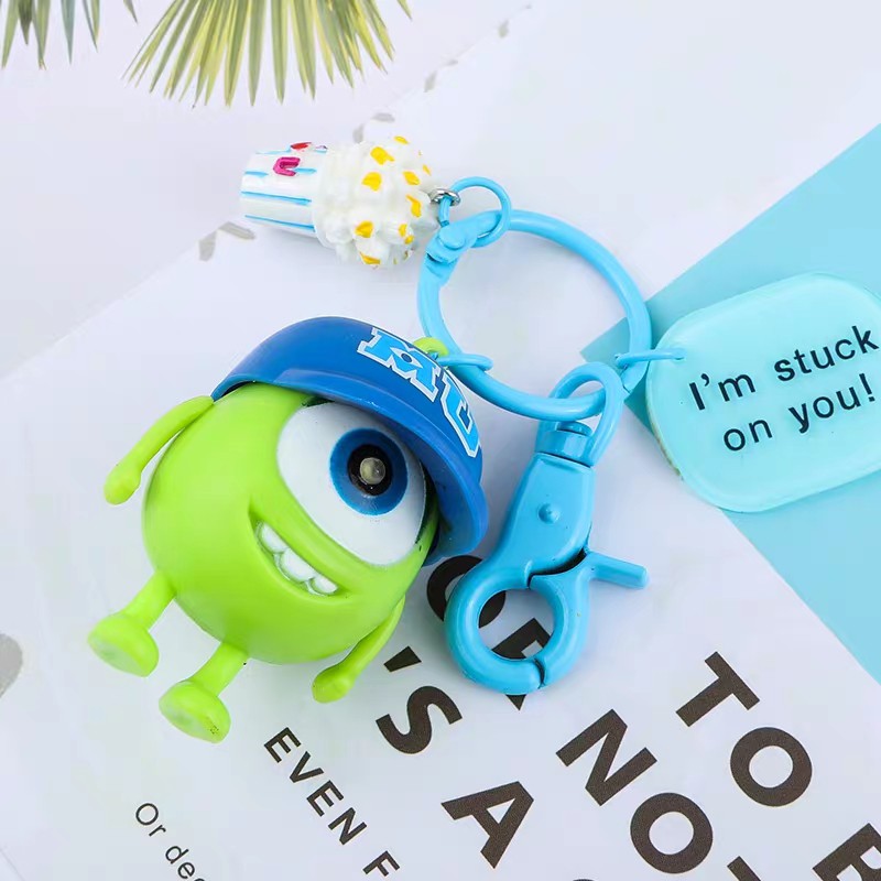 GANTUNGAN KUNCI KEY CHAIN MAINAN MONSTER INC LAMPU LED BERSUARA BERBUNYI / MONSTER INC MIKE JAMES / GANTUNGAN KUNCI TOY STORY / GANTUNGAN KUNCI MONSTER UNIVERSITY