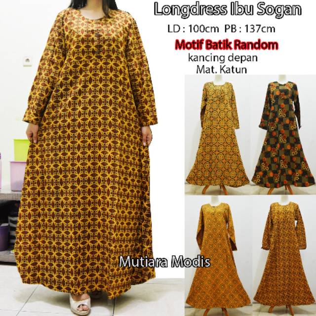 Daster muslim sogan/ longdress sogan / daster panjang sogan/ longdress busui sogan