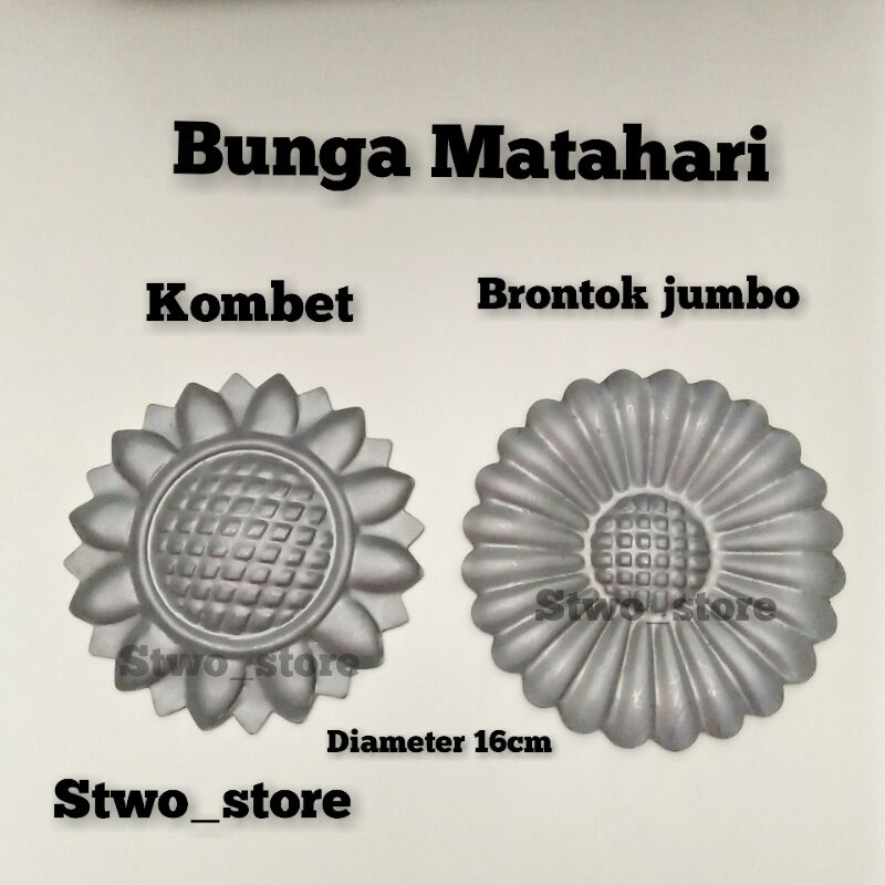 Bunga matahari kombet dan brontok jumbo ornamen aksesoris asesoris pagar besi