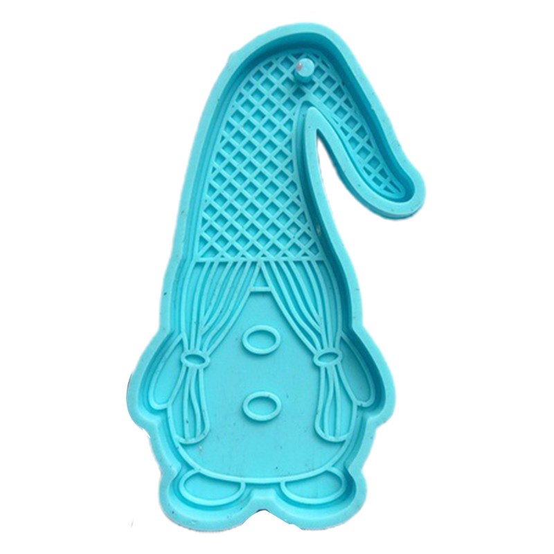 Glitter DIY Dwarf Doll Shaped Keychain Epoxy Resin Mold Earrings Pendant Silicone Mould