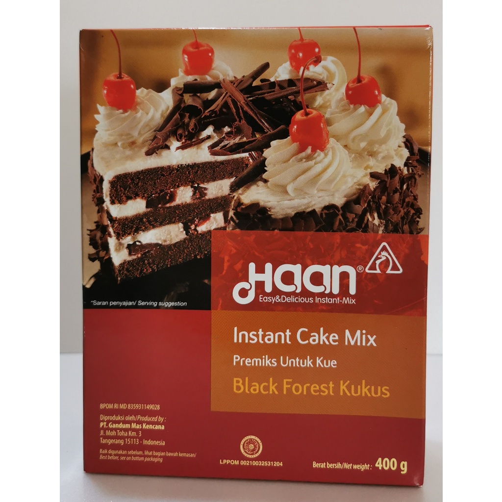 

Haan Instant Cake Mix Black Forest Kukus & Brownies Kukus