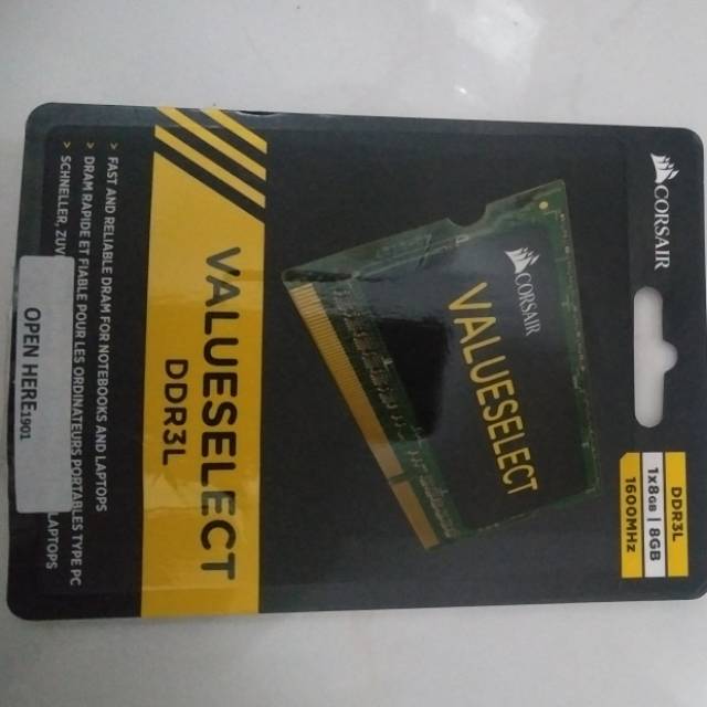 RAM Laptop Corsair DDR3L (8GB)