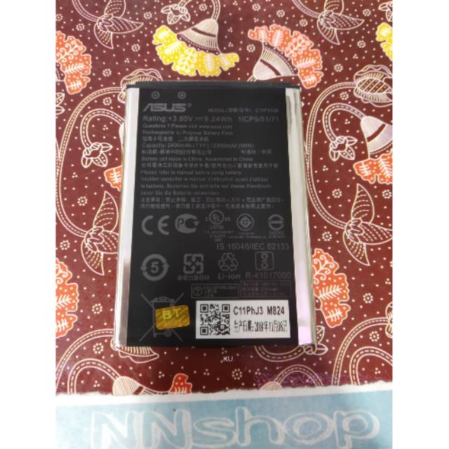 Baterai Zenfone 2 Laser 5.0 ZE500KL Battery Asus Zenfone 2 Laser 5in ZE500KG Z00RD Z00ED C11P1428