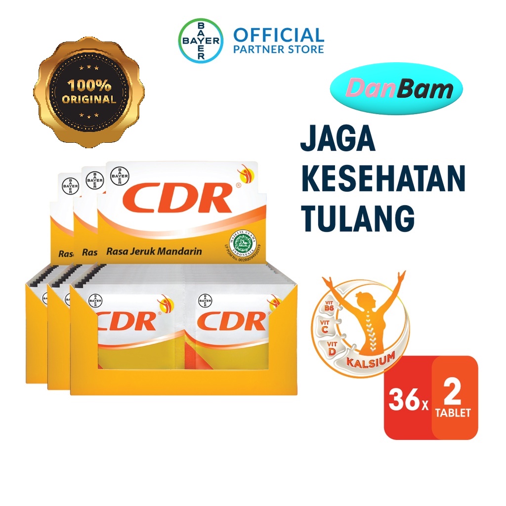 CDR Box 12 x 2 Sachet x 3 Box ( 72 Tablet)