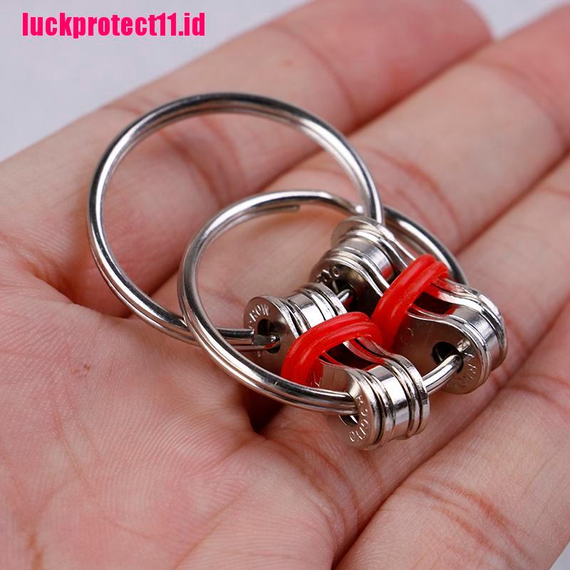 Lucktoy 1pc Gantungan Kunci Fidget Spinner Untuk Menghilangkan Stress