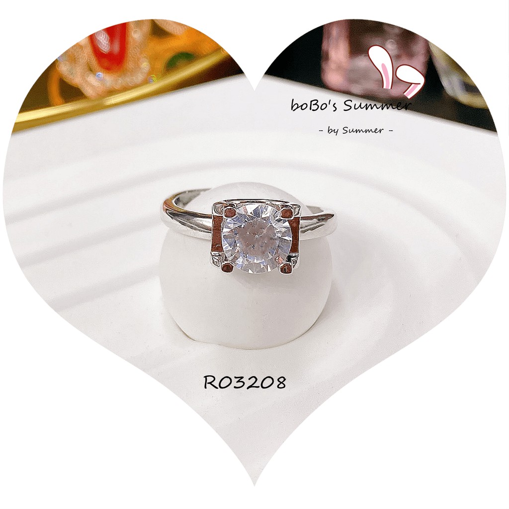 Cincin Aksen Berlian Mewah Adjustable Aksesoris Fashion Premium Style Korea