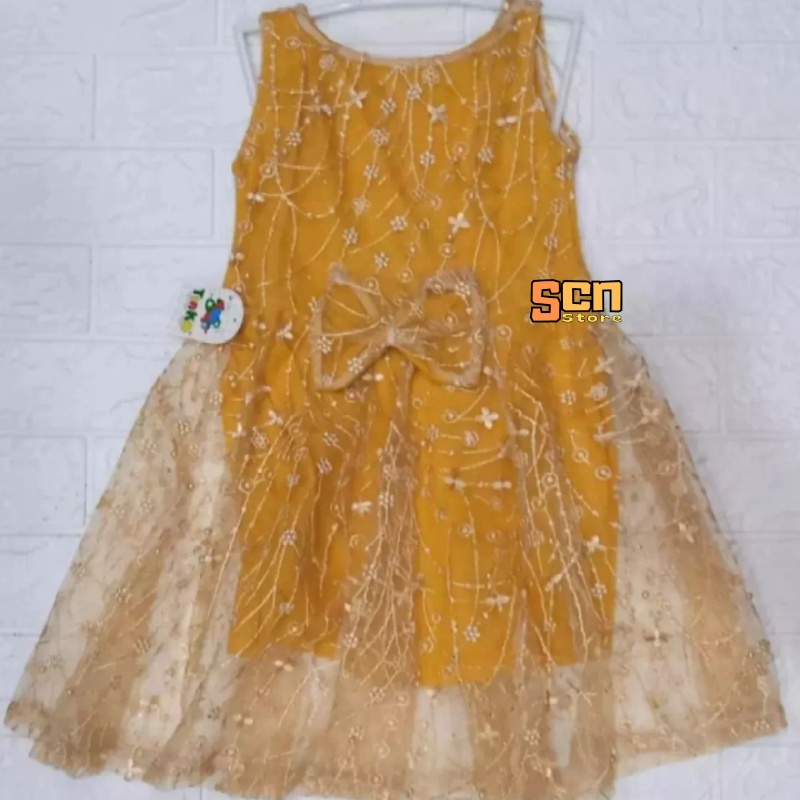 SCN STORE Dress Brukat Anak Usia 0-6 Tahun