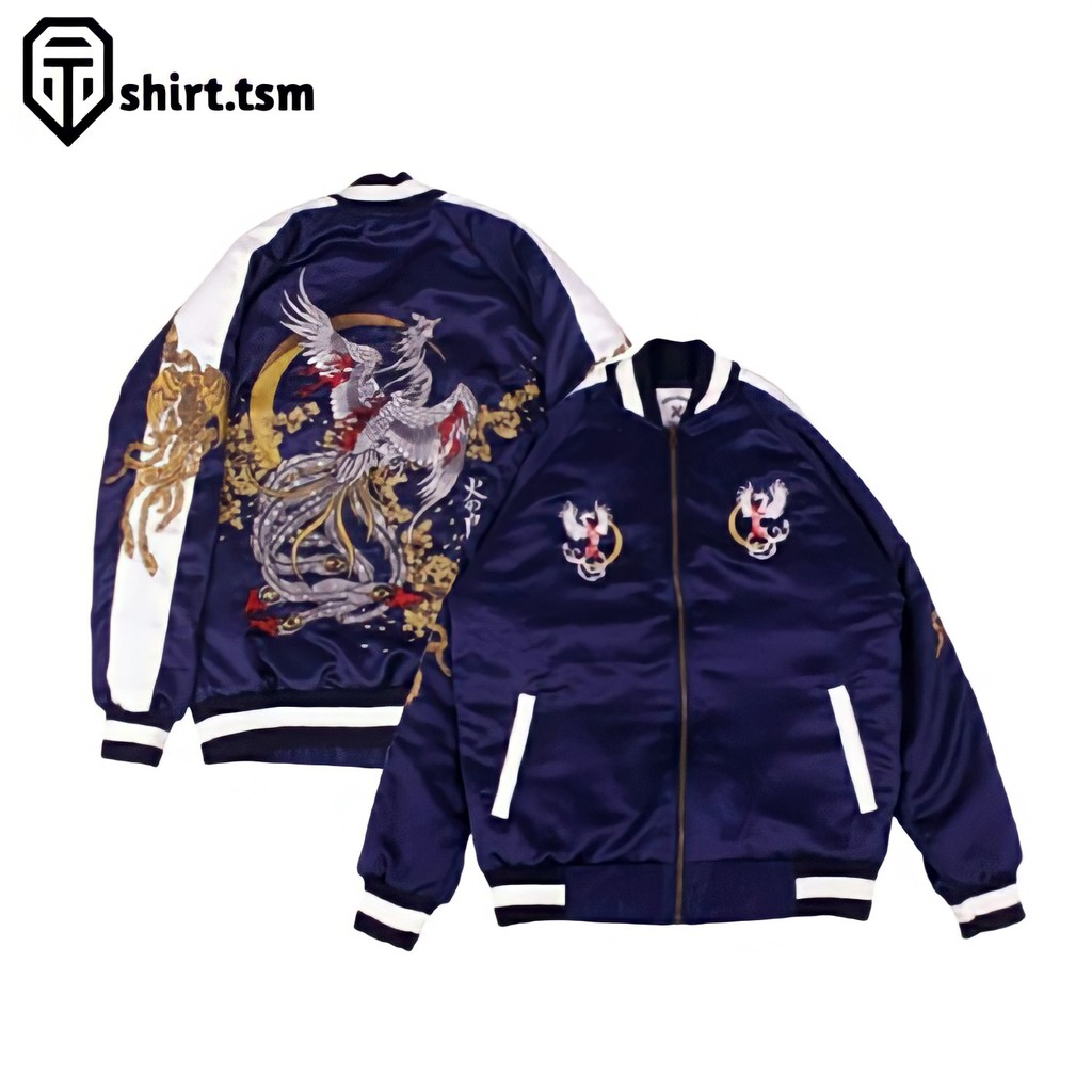 Jaket Sukajan Phoenix Full Bordir - Sukajan Jacket Murah Original Memphis