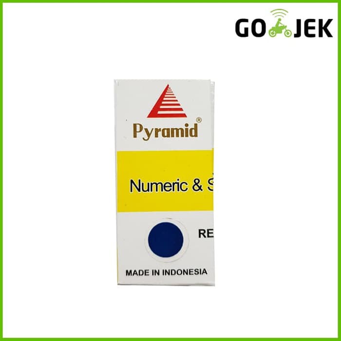 

Terlaris [BIRU] Tinta Stampel 30 cc PYRAMID / stamp pad ink mini / refill cap Elegan