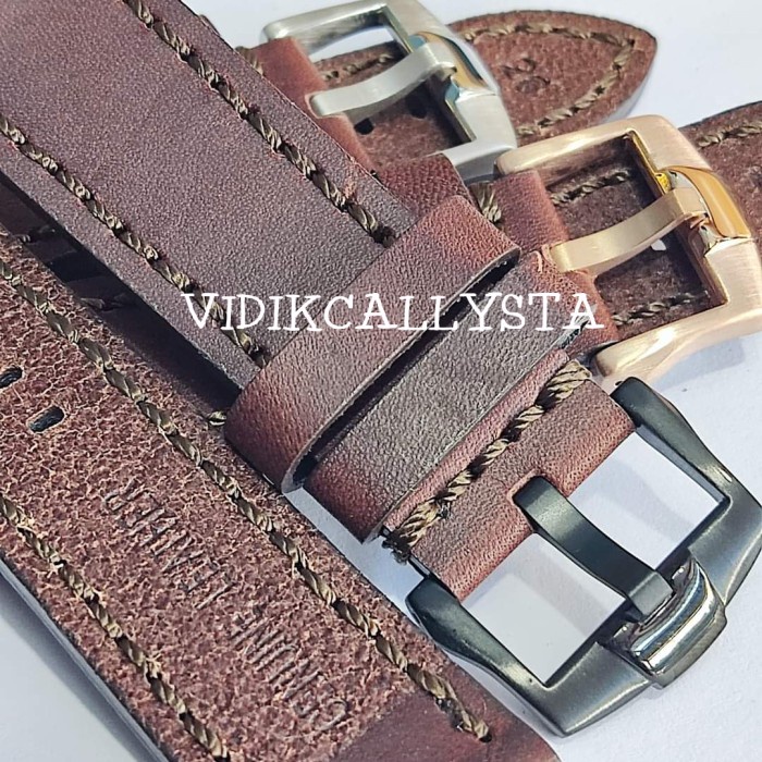 STRAP Tali jam tangan Kulit Asli 22mm 24mm 26mm Strap Jam Tangan 22 24 26 MM