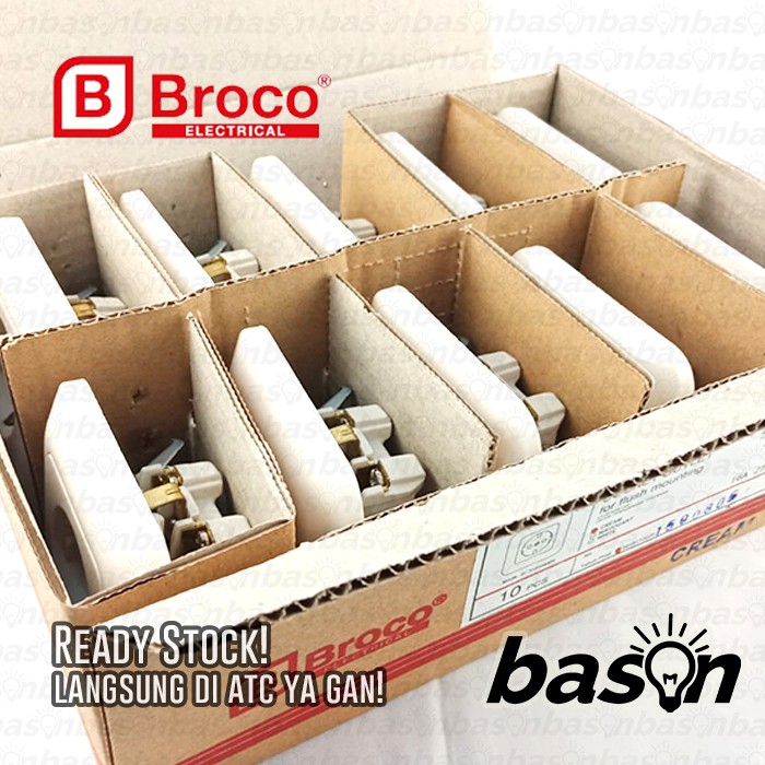 BROCO Gracio 4151 Socket Outlet 16A 250V Cream | Stop Kontak