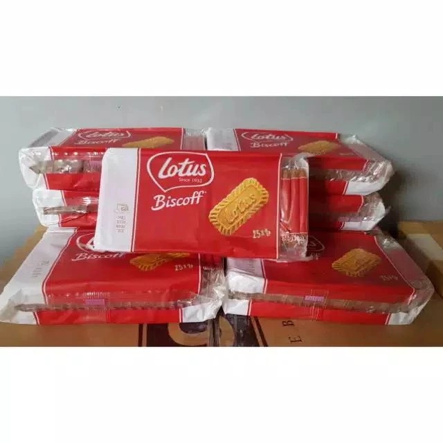 

Lotus Biscoff 156 gr biskuit 1 box : 25 x 1 Biskuit x 12 pack