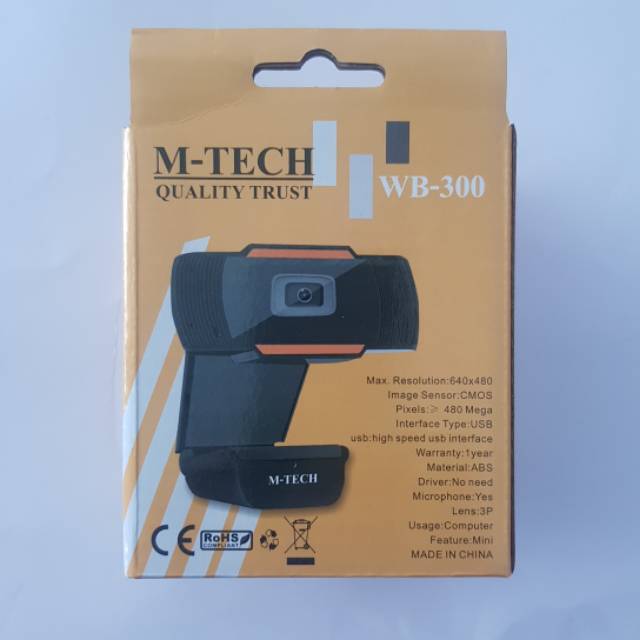 WEBCAM MTECH WB300 M-TECH WB-300 HD 480P