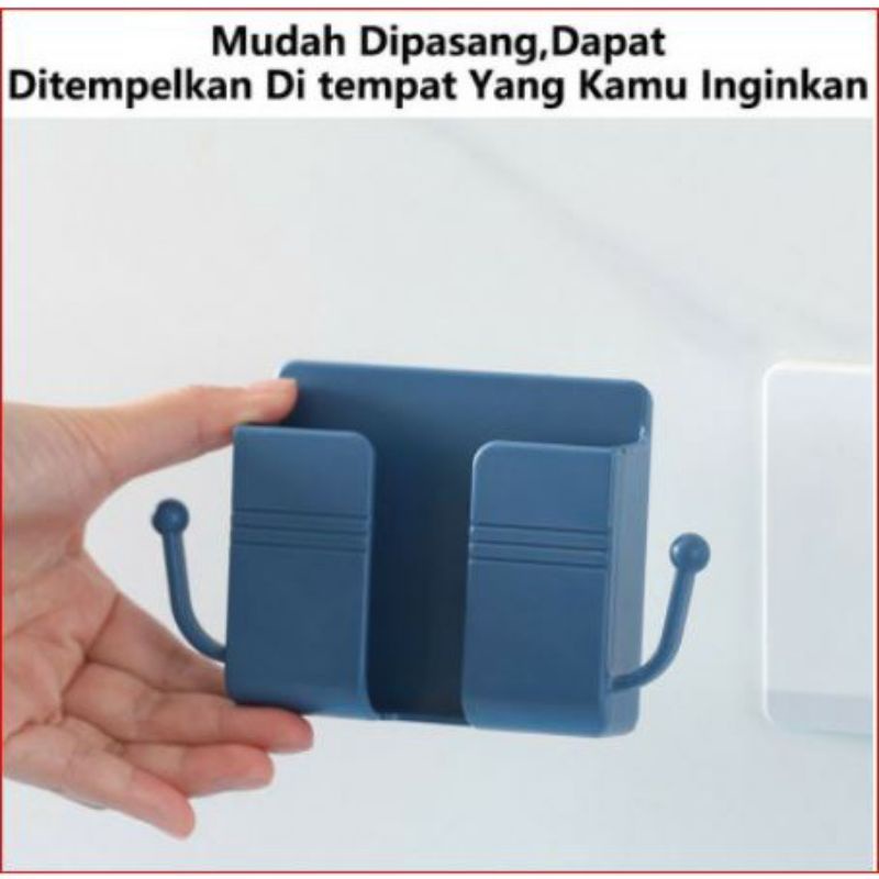 Handphone Holder Tempat Cas HP Dinding Tempat Remote TV Tempel Remot AC Tempel Kuat