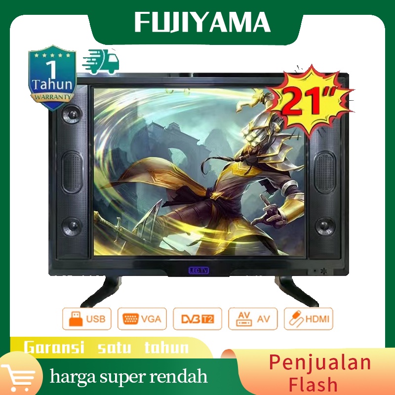 *Fujiyama*  Digital TV LED TV 21 INCH HD Ready FHD TV  Monitor Pc/Gaming/Komputer TV  Murah TV