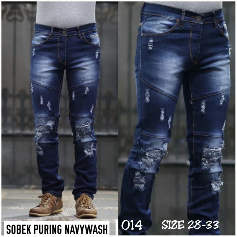 Ripped Jeans Pria Permium Dioblitz Size 27-33 Fasion Celana Jeans Pria Terbaru